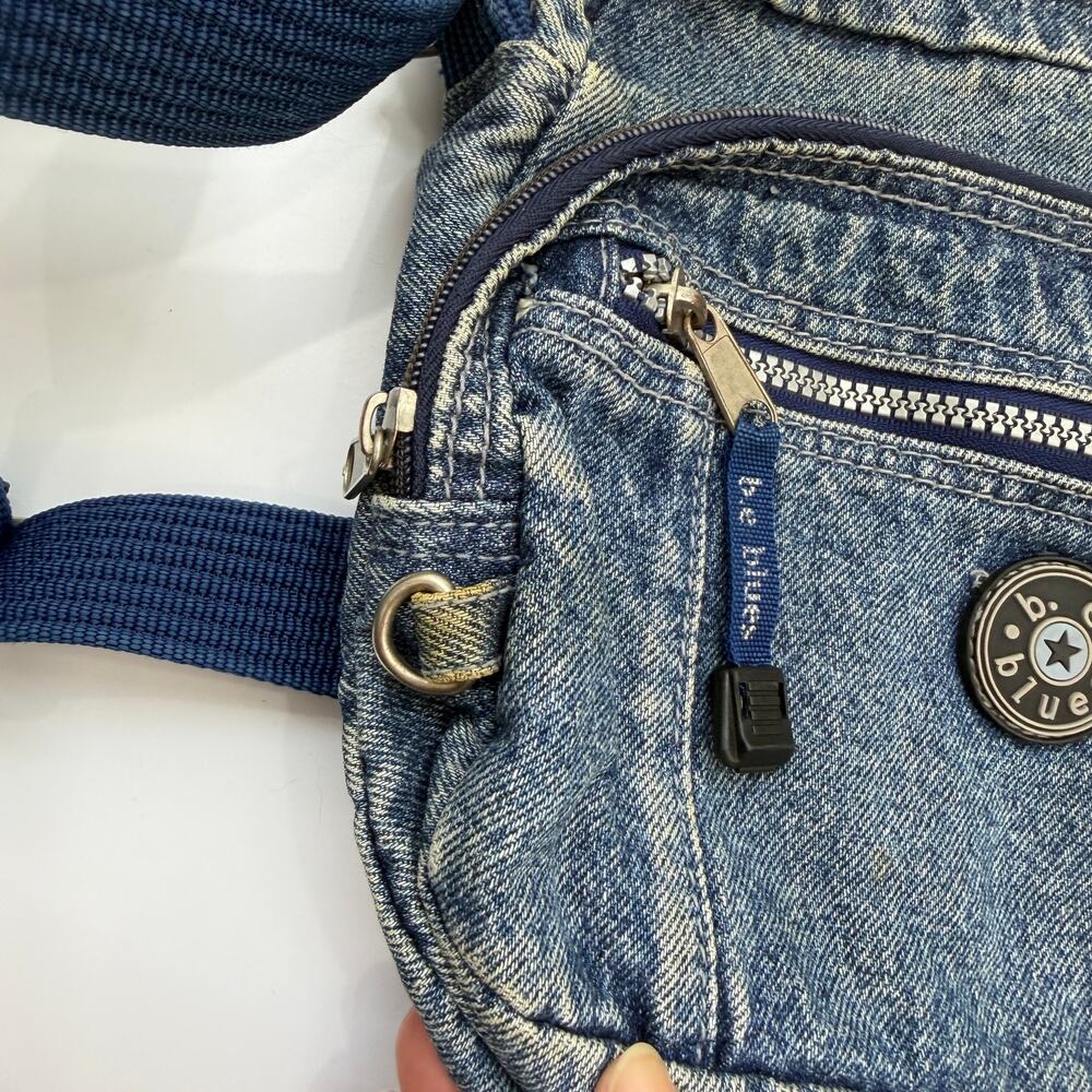 Vintage Y2K 2000s B.E. Blues Denim Jean Shoulder Bag - Picture 6 of 6